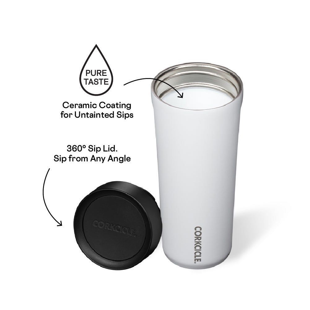 Spill-Proof Insulated Travel Coffee Mug Sierra Commuter Cup 17oz / Dune
