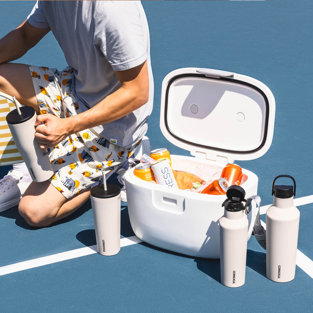 Sip & Savor All-Day Corkcicle White Canteen