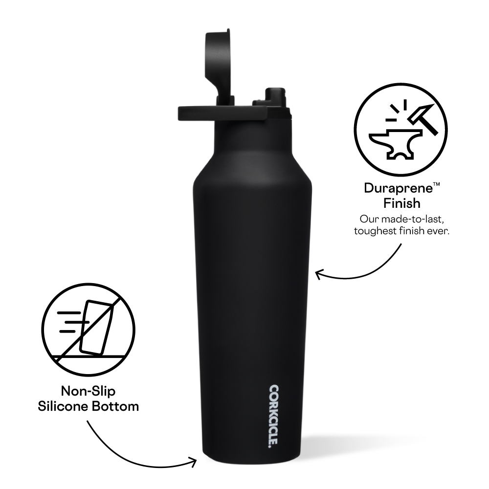 Insulated Water Bottle Series A Sport Canteen 20oz / Black