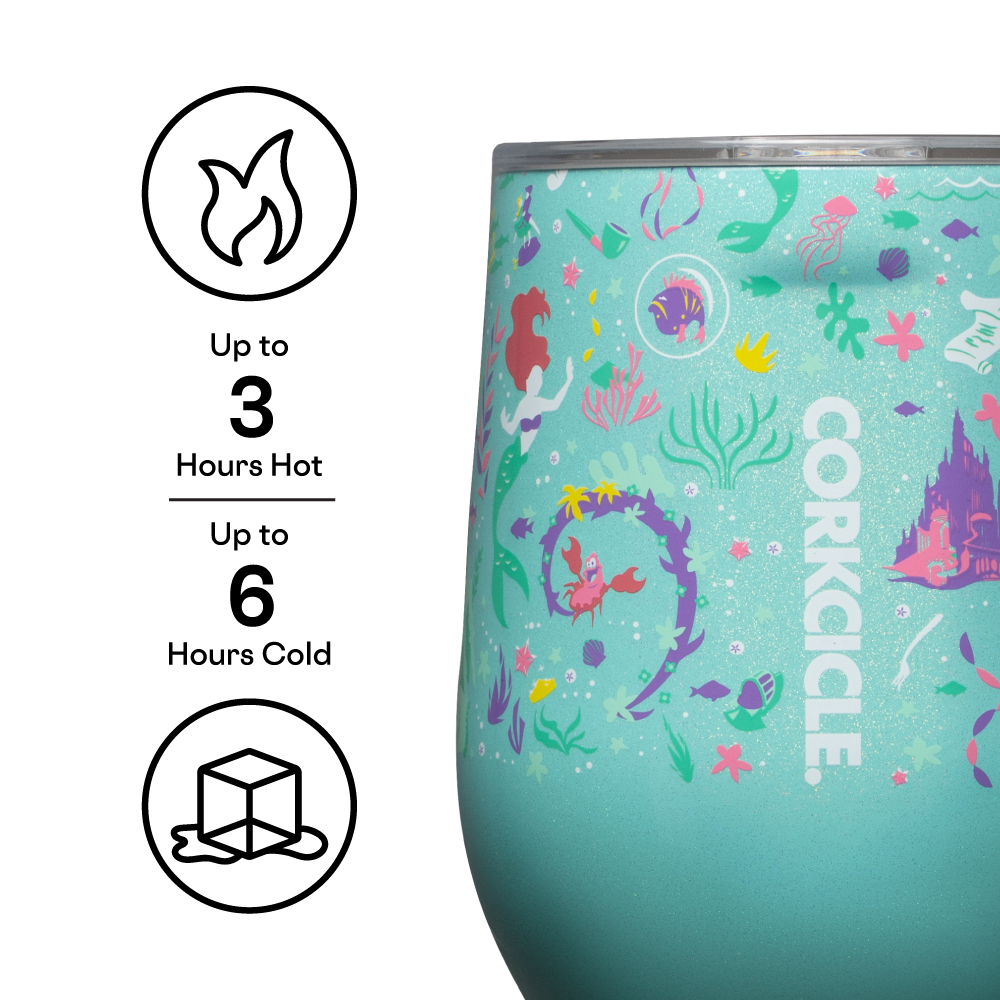 Corkcicle 12 oz Disney Princess Cinderella Stemless Reusable