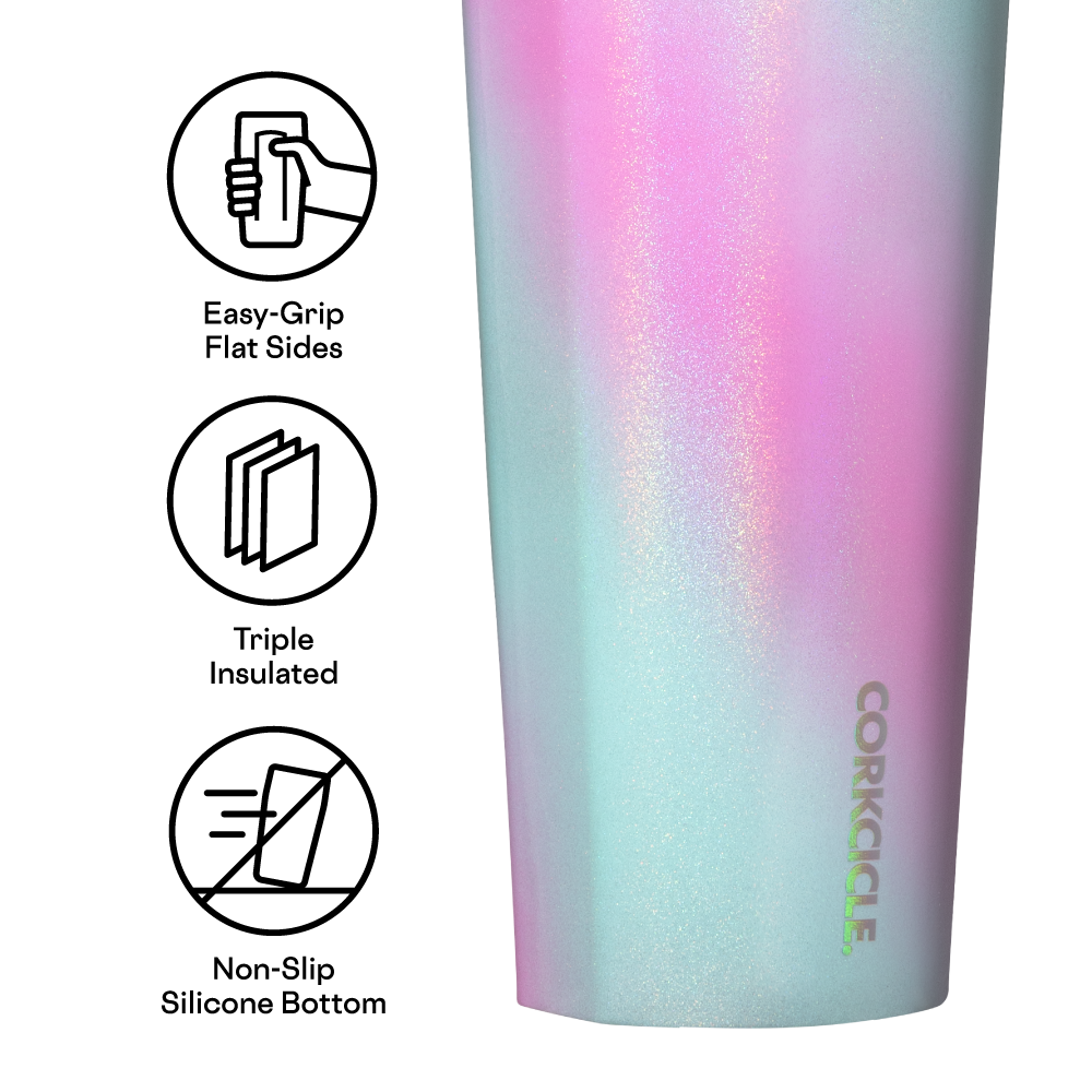 Insulated Tumbler with Straw  Cold Cup 24oz / Unicorn Wonderland
