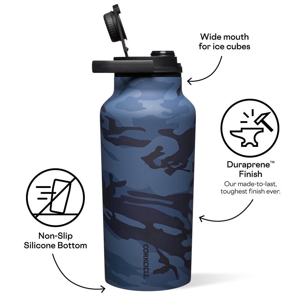 Insulated (64oz Sleeve) Stainless Steel Water Bottle - Camo