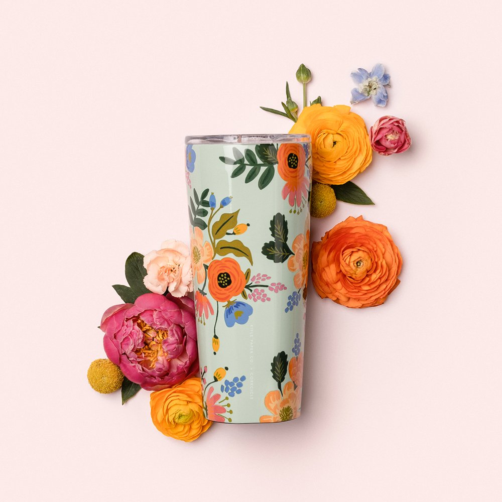 Rifle Paper Co. Tumbler 16oz / Mint Lively Floral