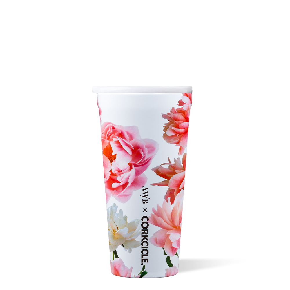 Flower Initial MK Designer Purse Tumbler