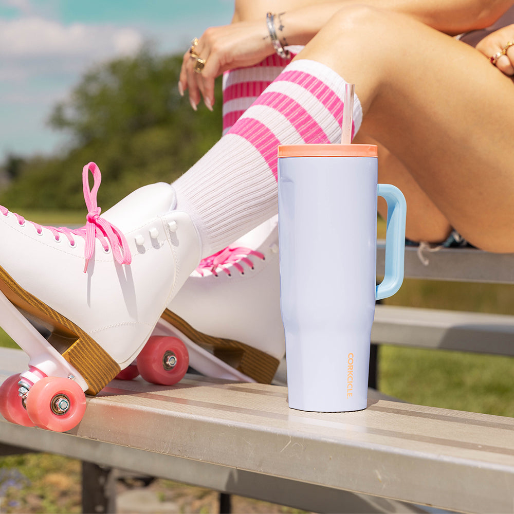 Insulated Tumbler with Handle Cruiser 40oz / Rollerskate Date