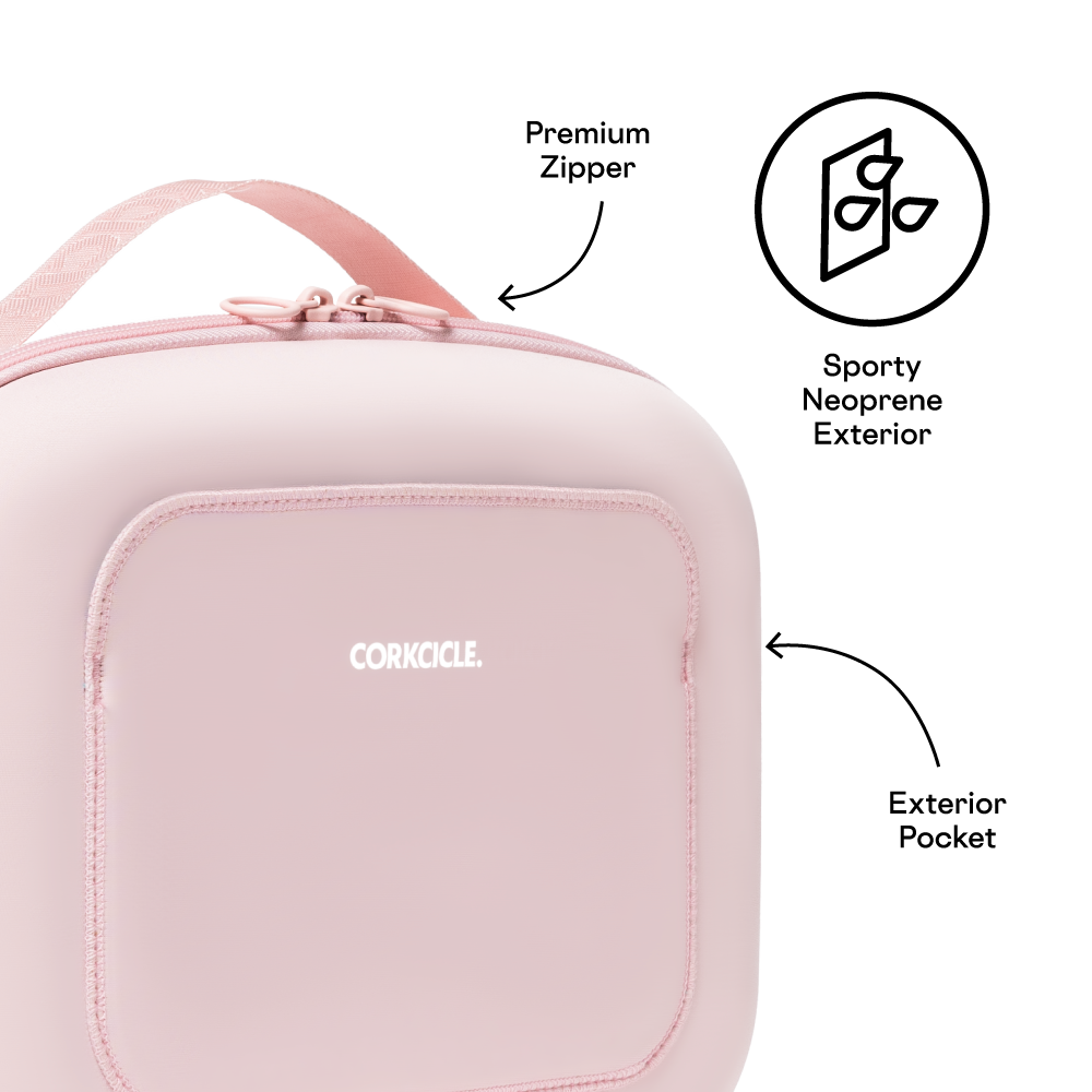 Corkcicle Baldwin Boxer Lunch Bag in Rose Quartz