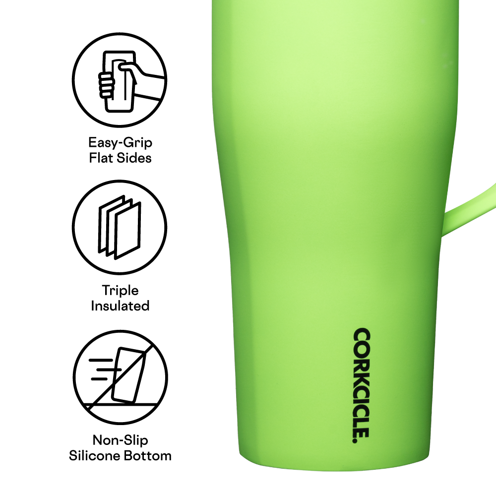 Insulated Tumbler with Handle Cold Cup XL 30oz / Margarita