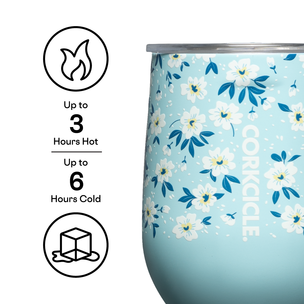 Corkcicle 12 oz. Kids Cup in Ditsy Floral Blue