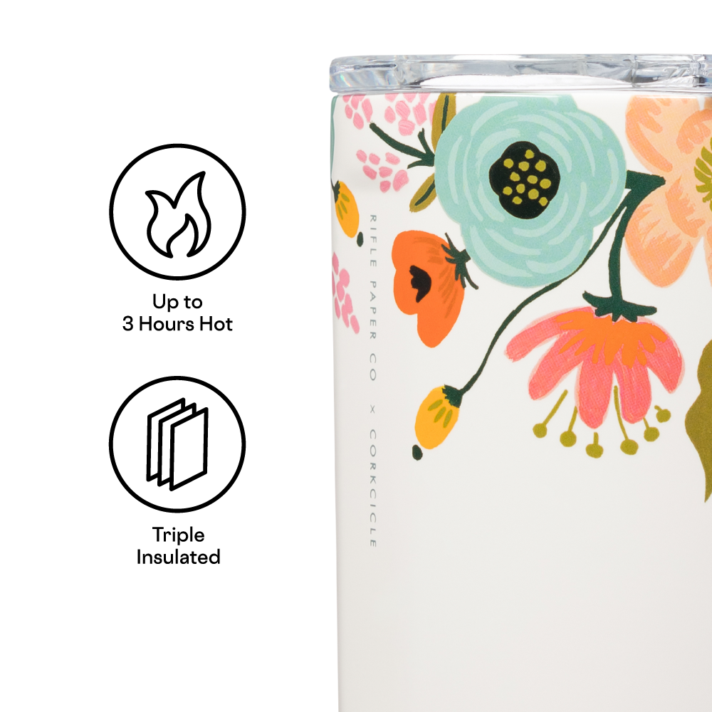 Corkcicle Coffee Mug - Rifle Paper Co. Lively Floral Cream - 16oz