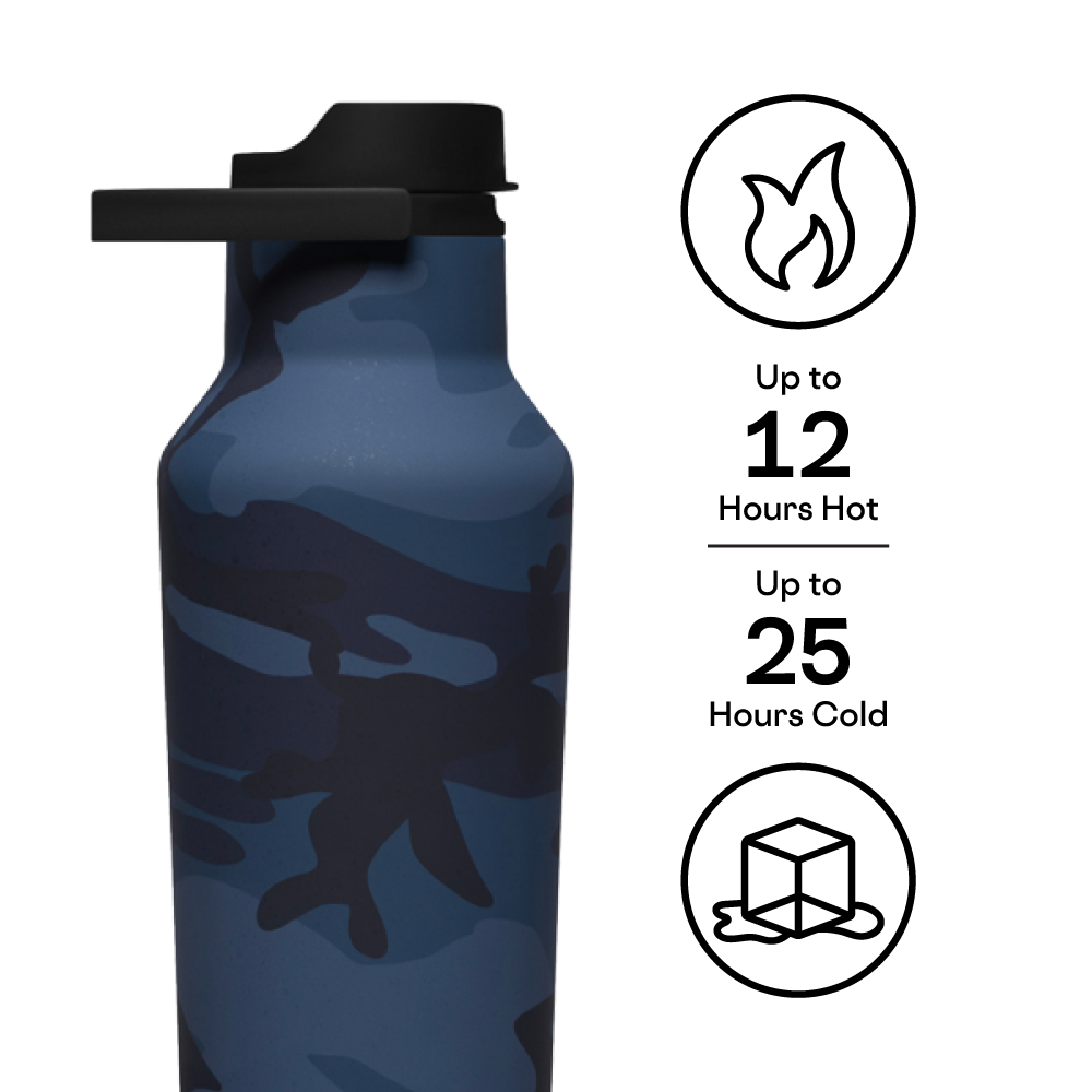 Insulated Water Bottle Series A Sport Canteen 32oz / Navy Camo