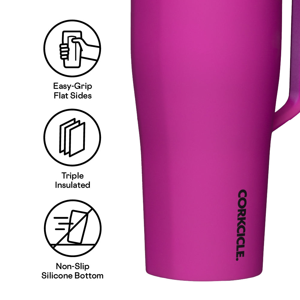 Corkcicle 30oz Tumbler With Handle, Berry Punch, Reusable Water Bottle,  Triple Insulated Stainless S…See more Corkcicle 30oz Tumbler With Handle