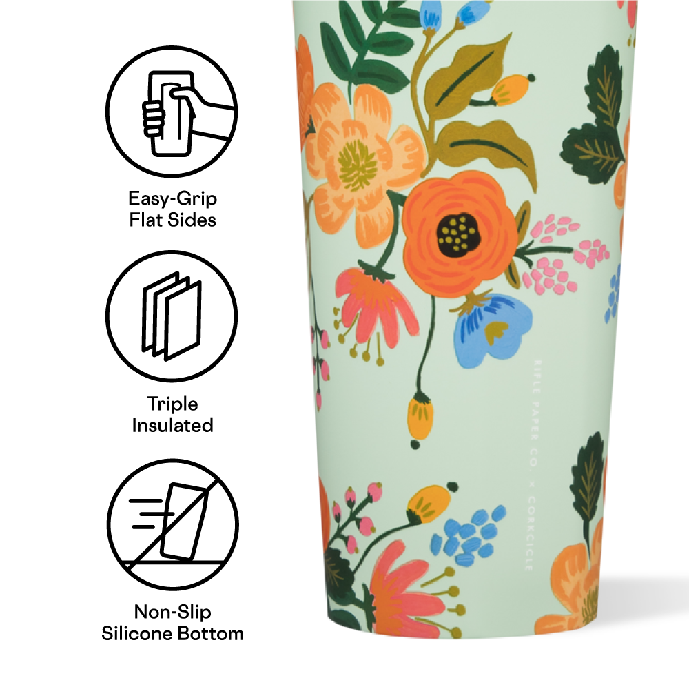 Corkcicle Rifle Paper Co. Stemless Wine Glass Tumbler, Triple Insulated  Stainless Steel, Easy Grip, …See more Corkcicle Rifle Paper Co. Stemless  Wine