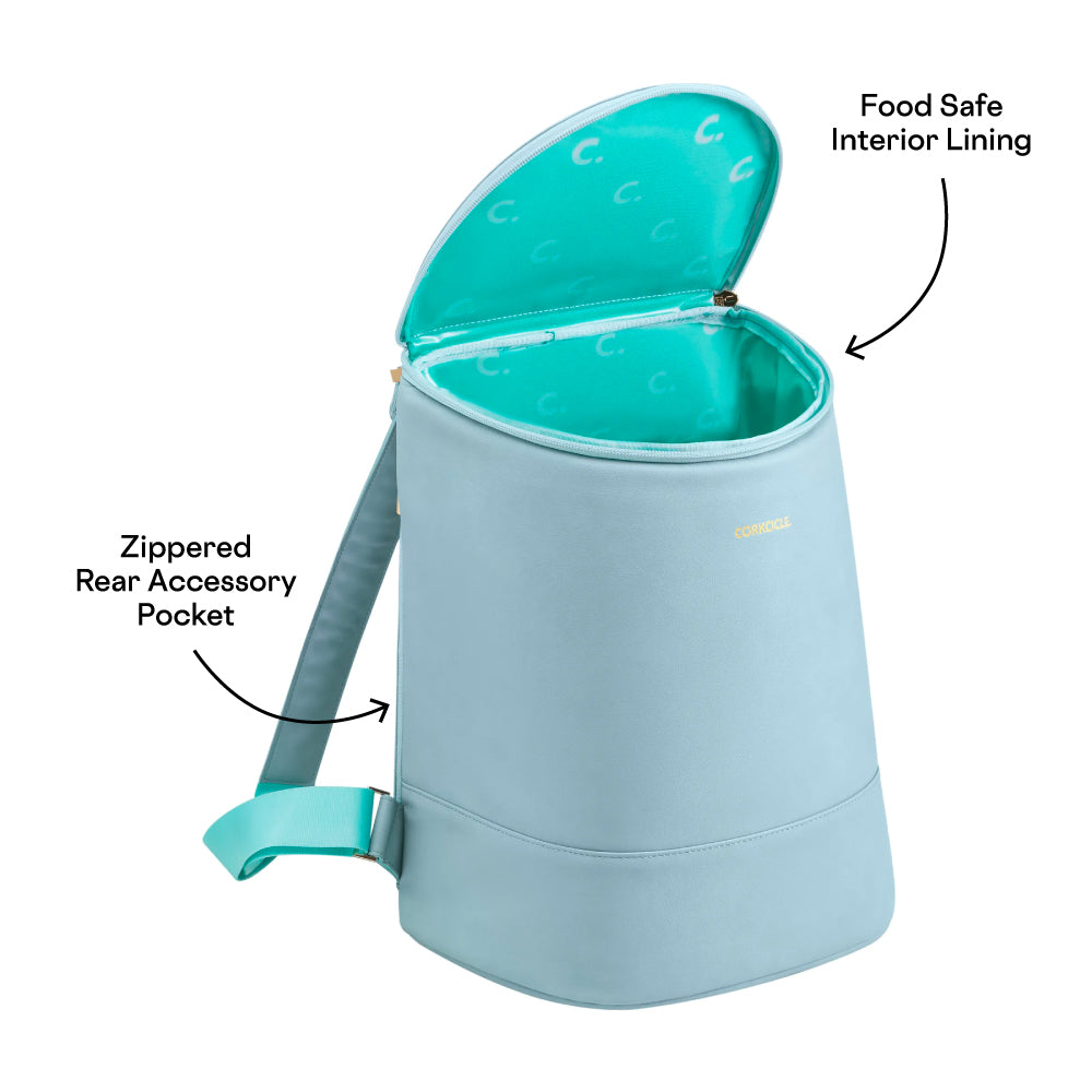 Eola Wine Cooler Bag Eola Bucket Cooler Bag Seafoam