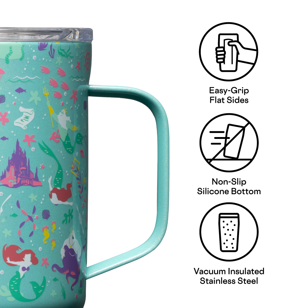 Little Mermaid Ariel Glass Can Iced Coffee Tumbler