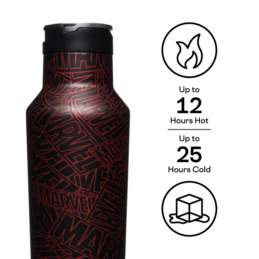 Ghost-Spider Stainless Steel Water Bottle with Sleeve, Spider-Man