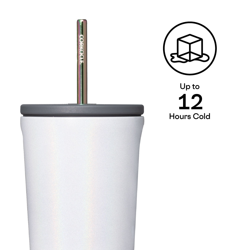 Insulated Tumbler with Straw  Cold Cup 24oz / Unicorn Magic