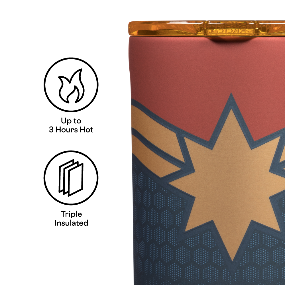 Corkcicle 16 oz Marvel Travel Coffee Mug, Stainless Steel, Triple  Insulated, Spill-Proof, Iron Man