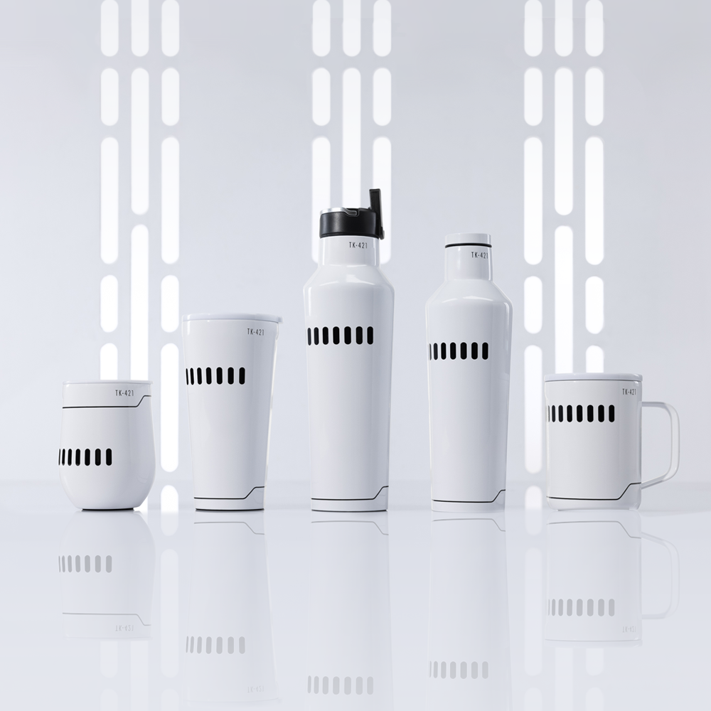 Corkcicle 20oz Star Wars Sport Canteen, Stainless Steel with Straw