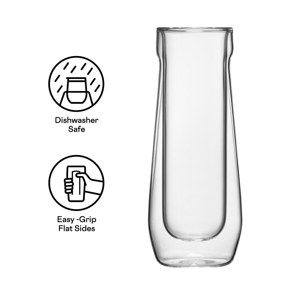 Stemless Flute Glass Set (2)