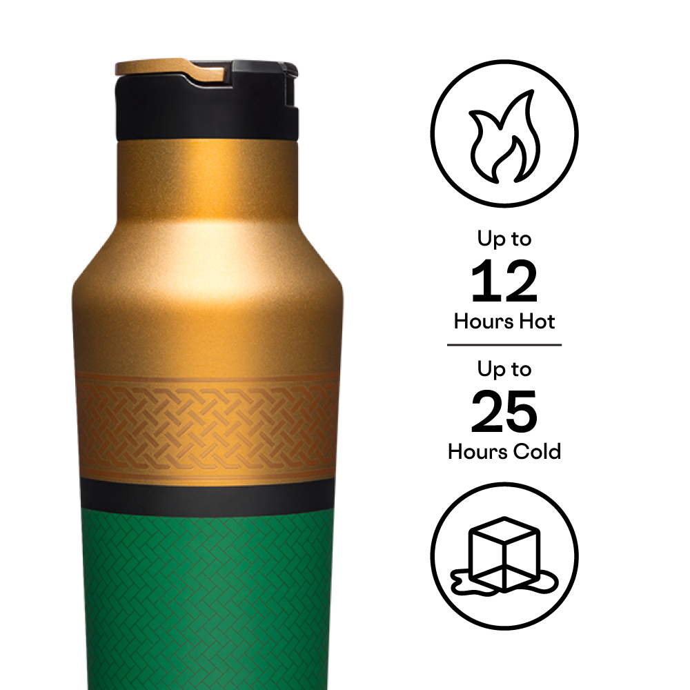 Insulated Water Bottle  Marvel Sport Canteen 20oz / Loki