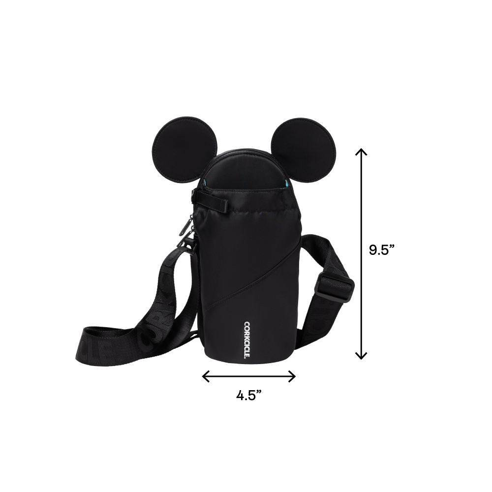 Crossbody Water Bottle Sling Bag Disney Sling Mickey Mouse - Black