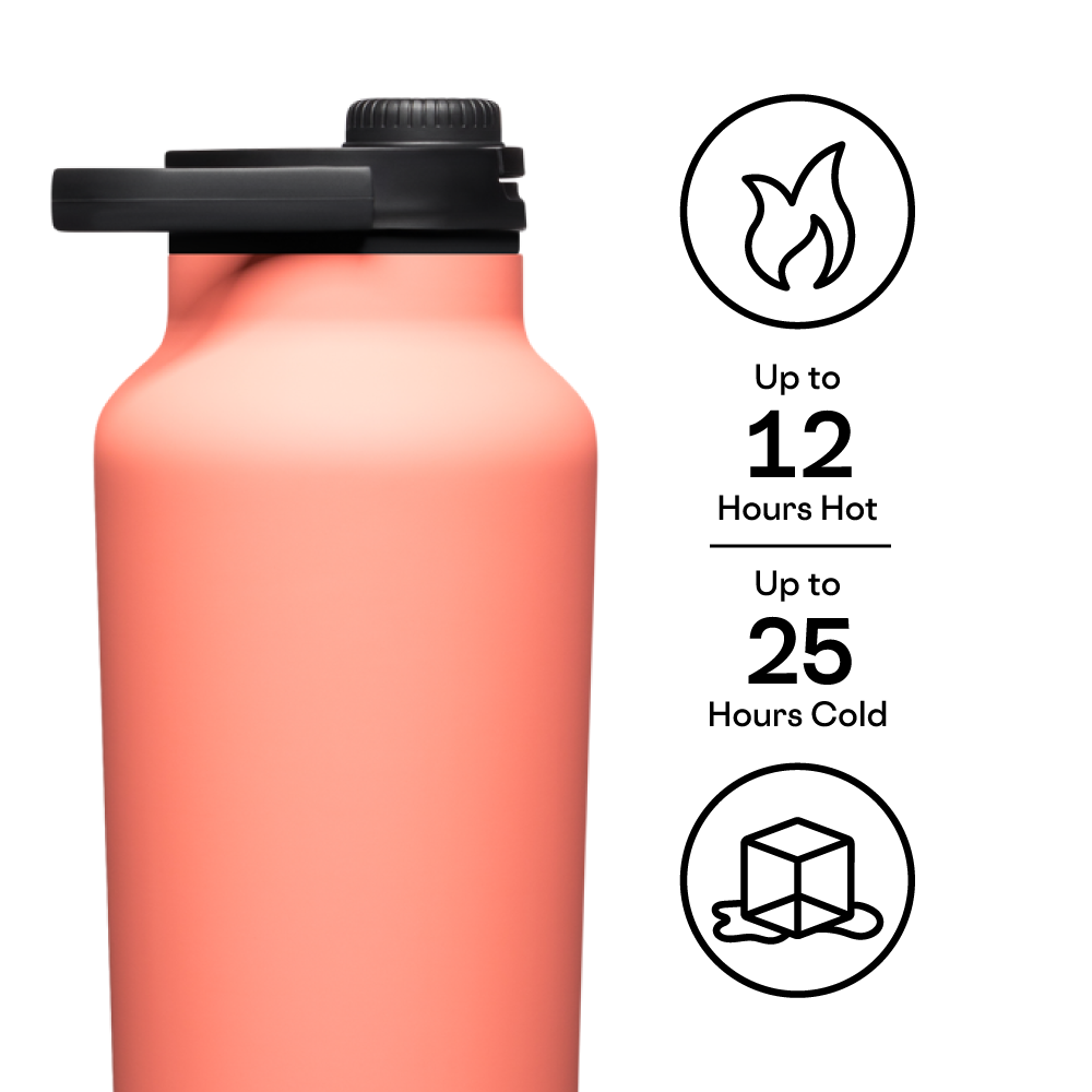 Insulated Water Bottle Series A Sport Jug 64oz / Coral