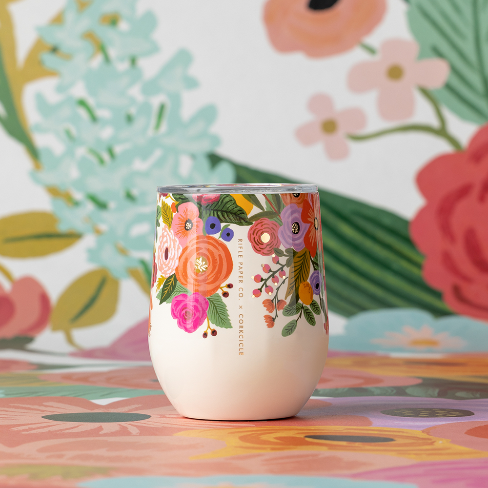 Rifle Paper Co. Stemless 12oz / Garden Party