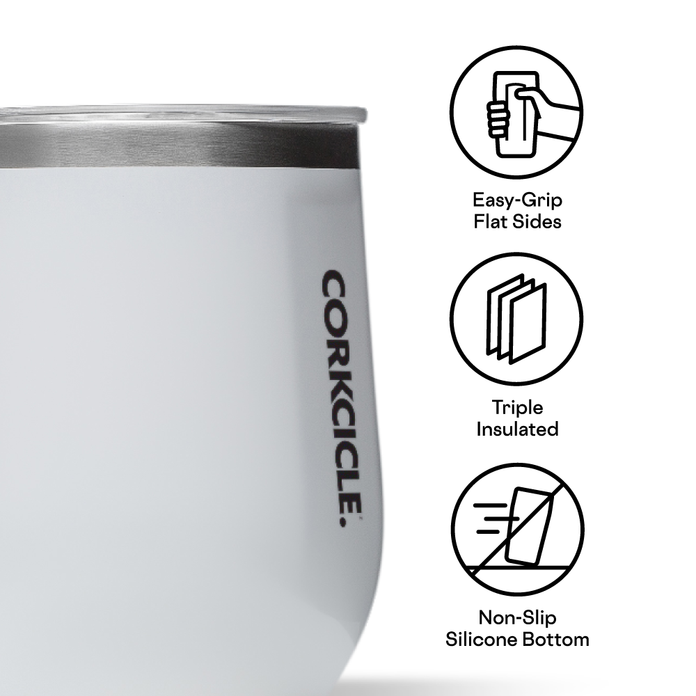 Masters Corkcicle Wine Tumbler with Lid - White