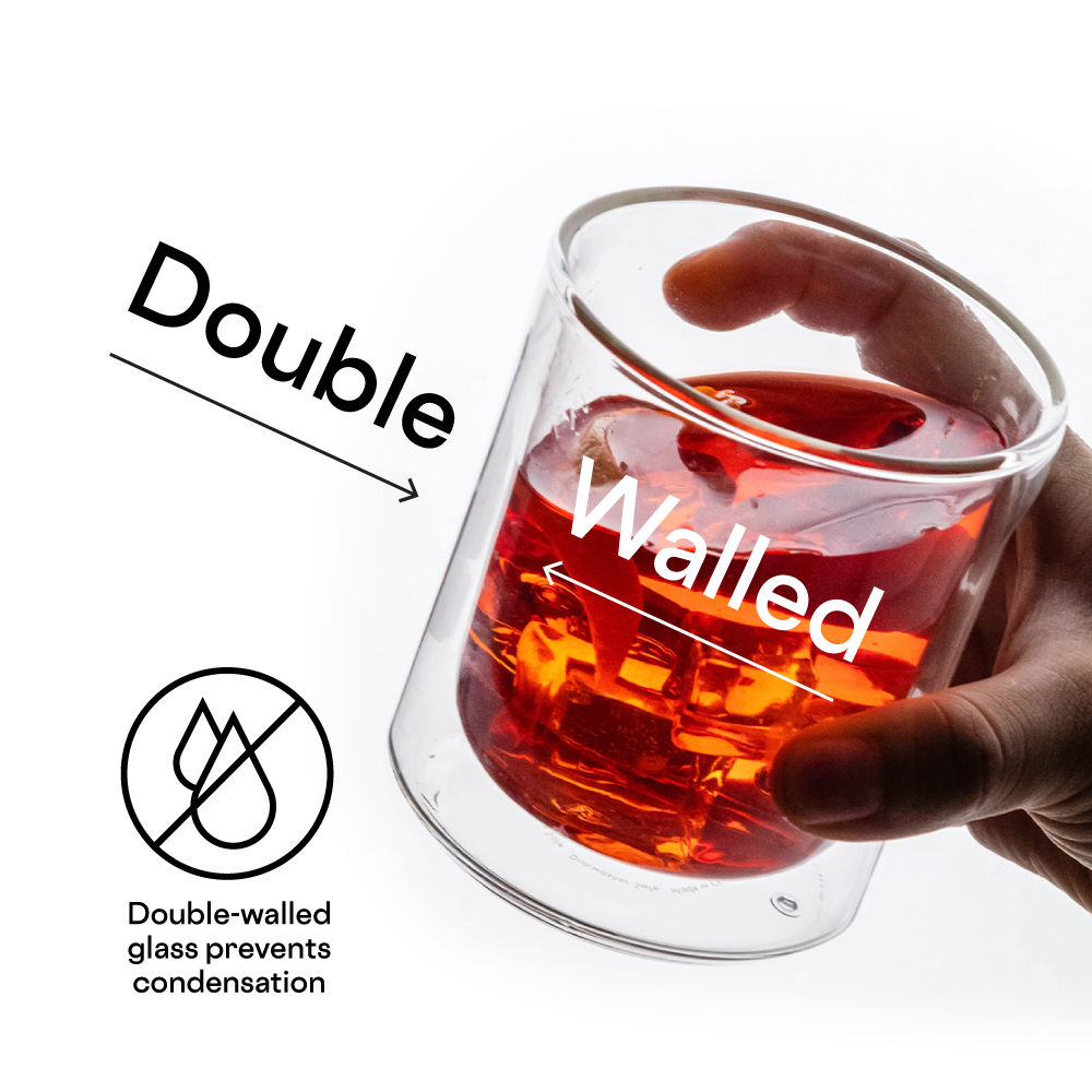 Double Wall Whiskey Glasses - Set of 2