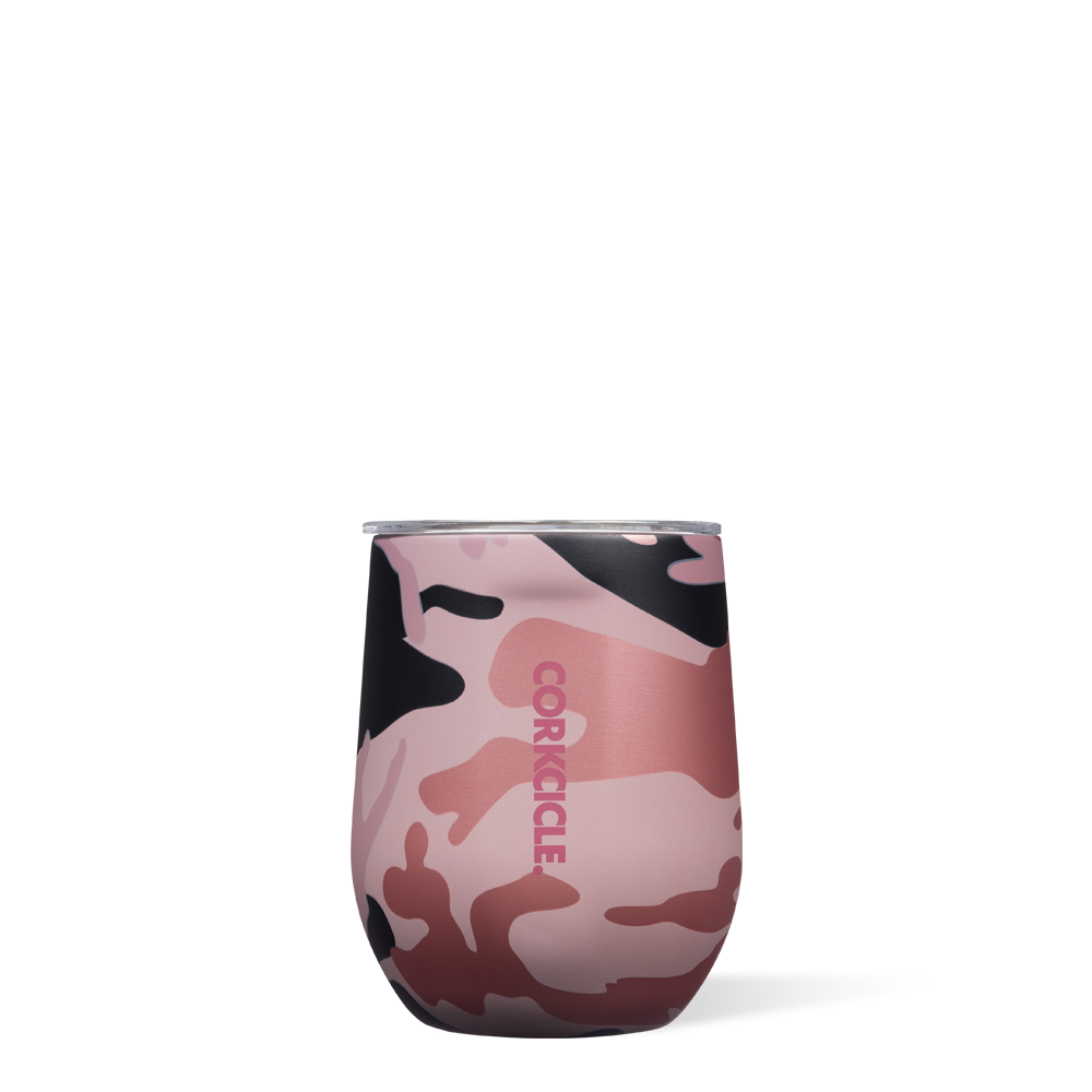 Corkcicle Tumbler 12 oz - Grey Camo-Initial Styles-Corkcicle Store