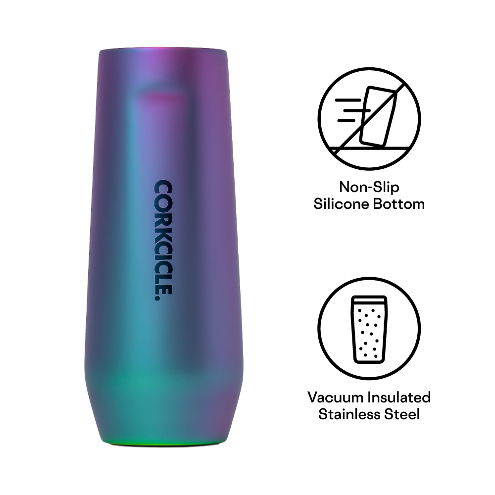 Corkcicle 7oz Stemless Flute - Sip Champagne in Style - Unicorn Magic