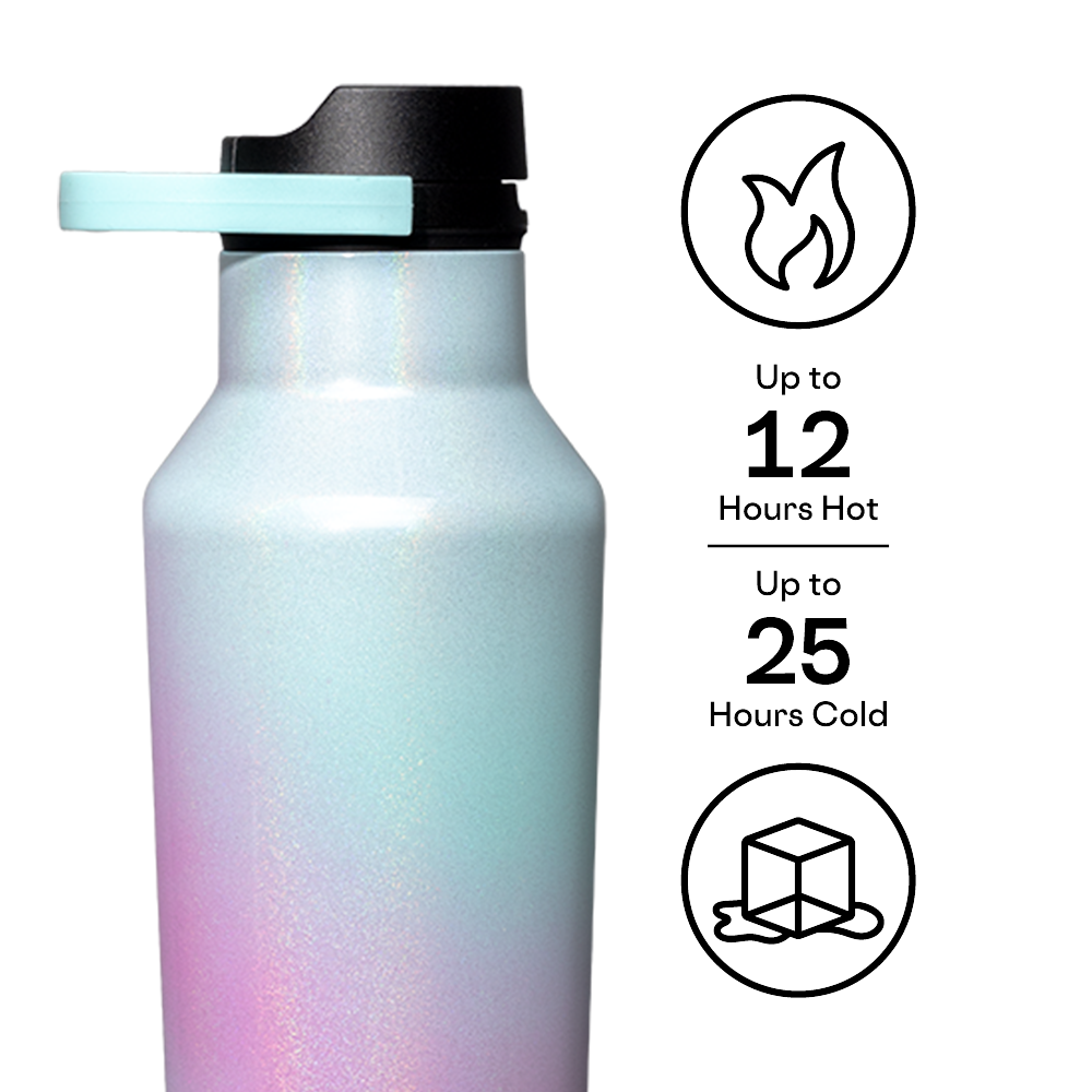 Insulated Water Bottle Unicorn Magic Sport Canteen 20oz / Unicorn Wonderland