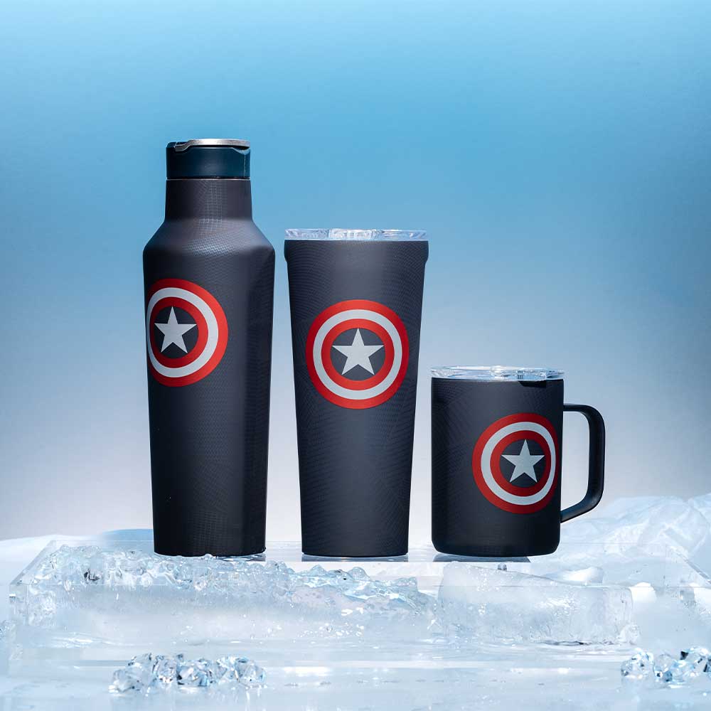 Insulated Water Bottle  Marvel Sport Canteen 20oz / Captain America