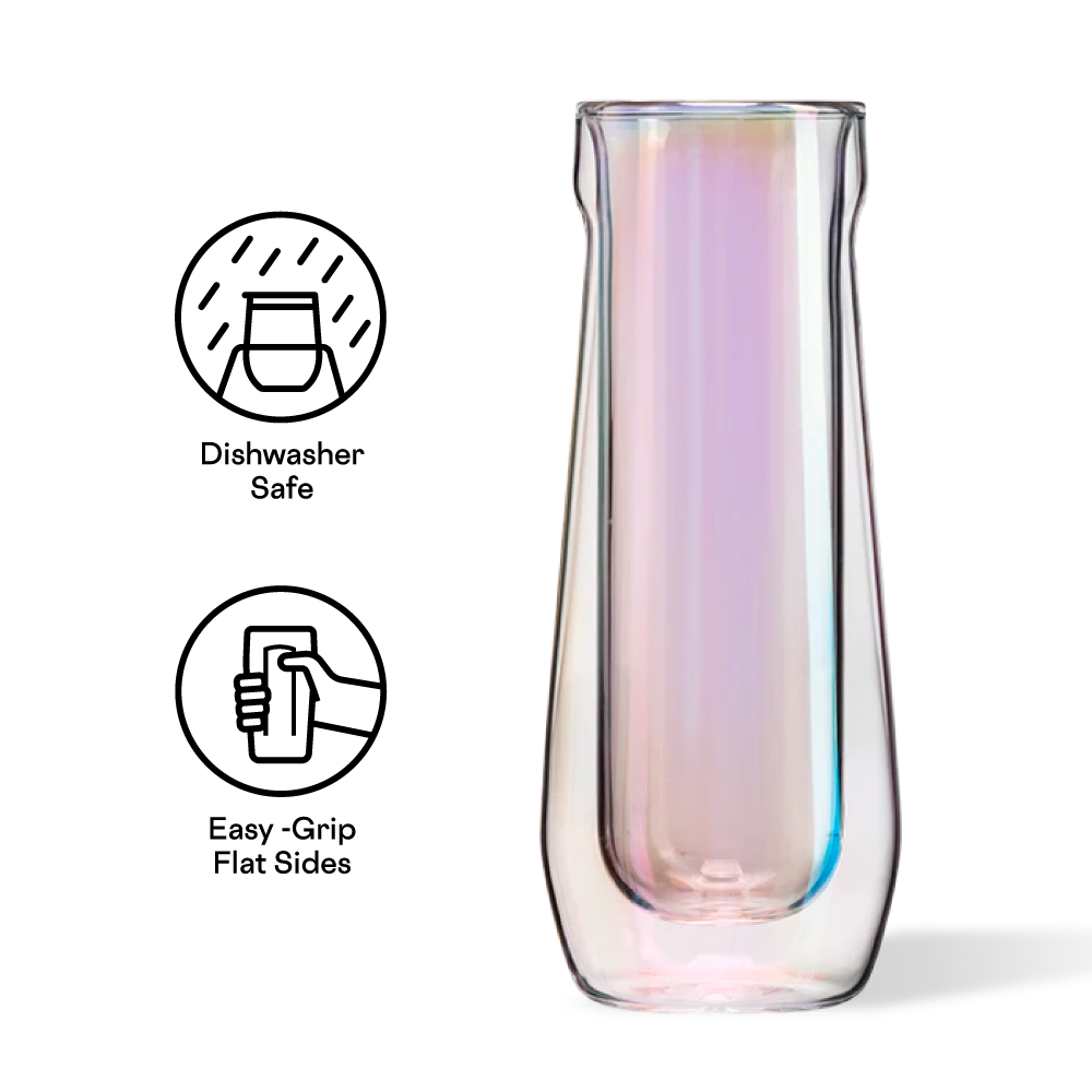 Stemless Flute Glass Set (2)