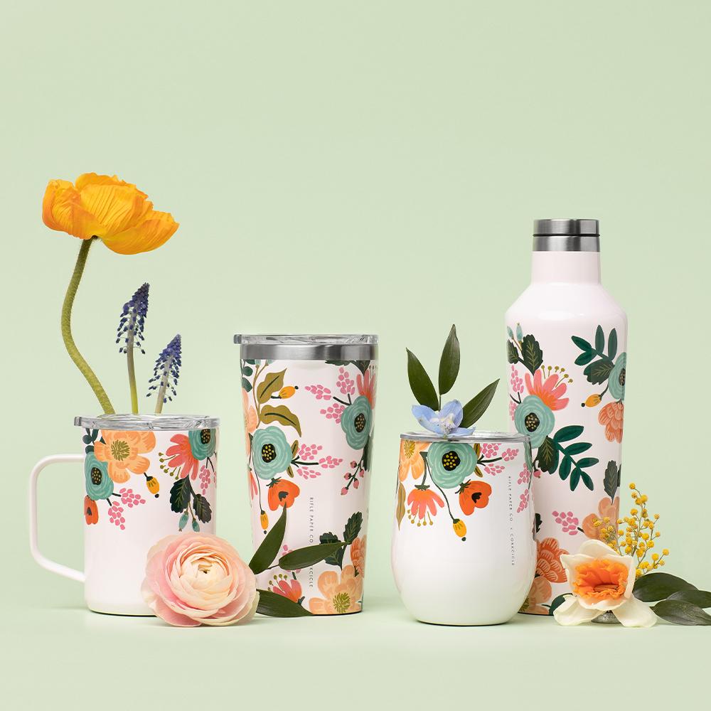 Insulated Coffee Mug  Rifle Paper Co. Coffee Mug 16oz / Cream Lively Floral