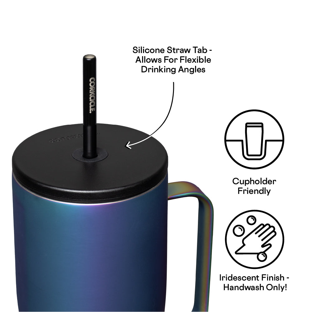Corkcicle 30 oz Cold Cup XL Tumbler with Straw - Latte