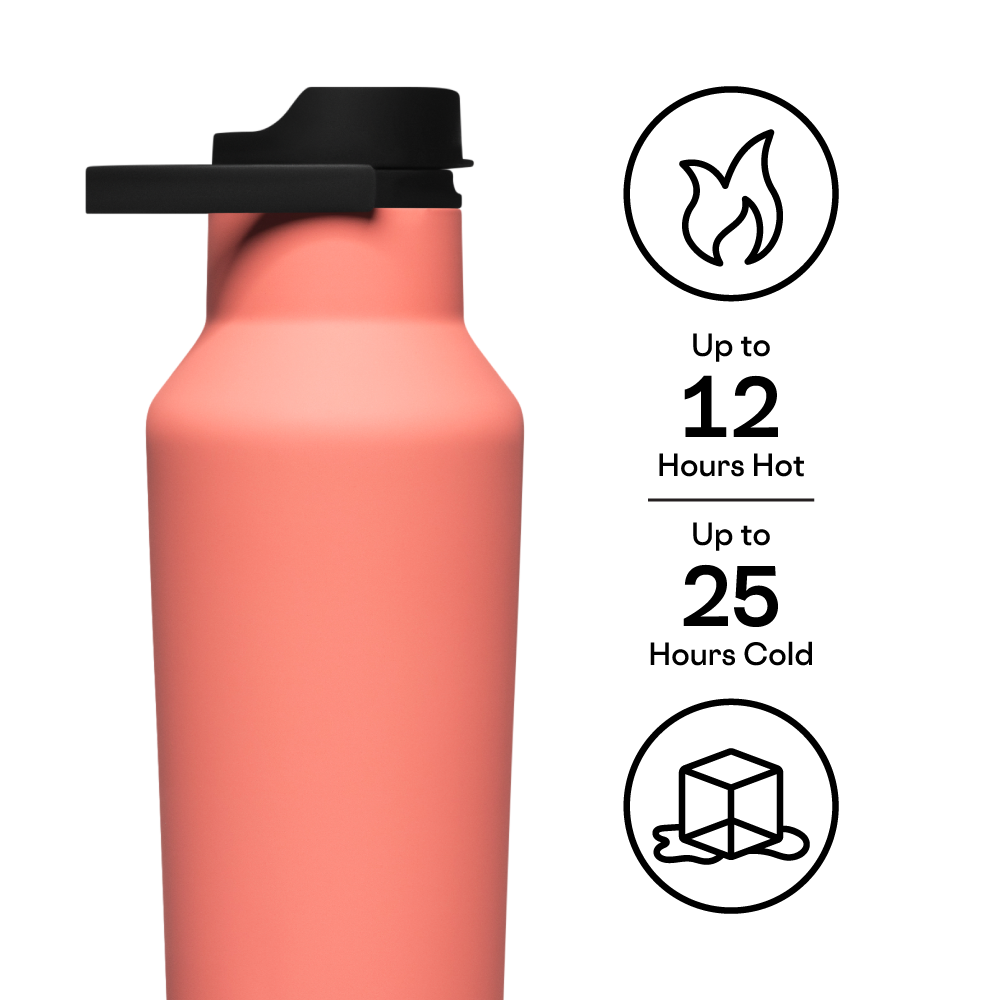 Insulated Water Bottle Series A Sport Canteen 32oz / Coral