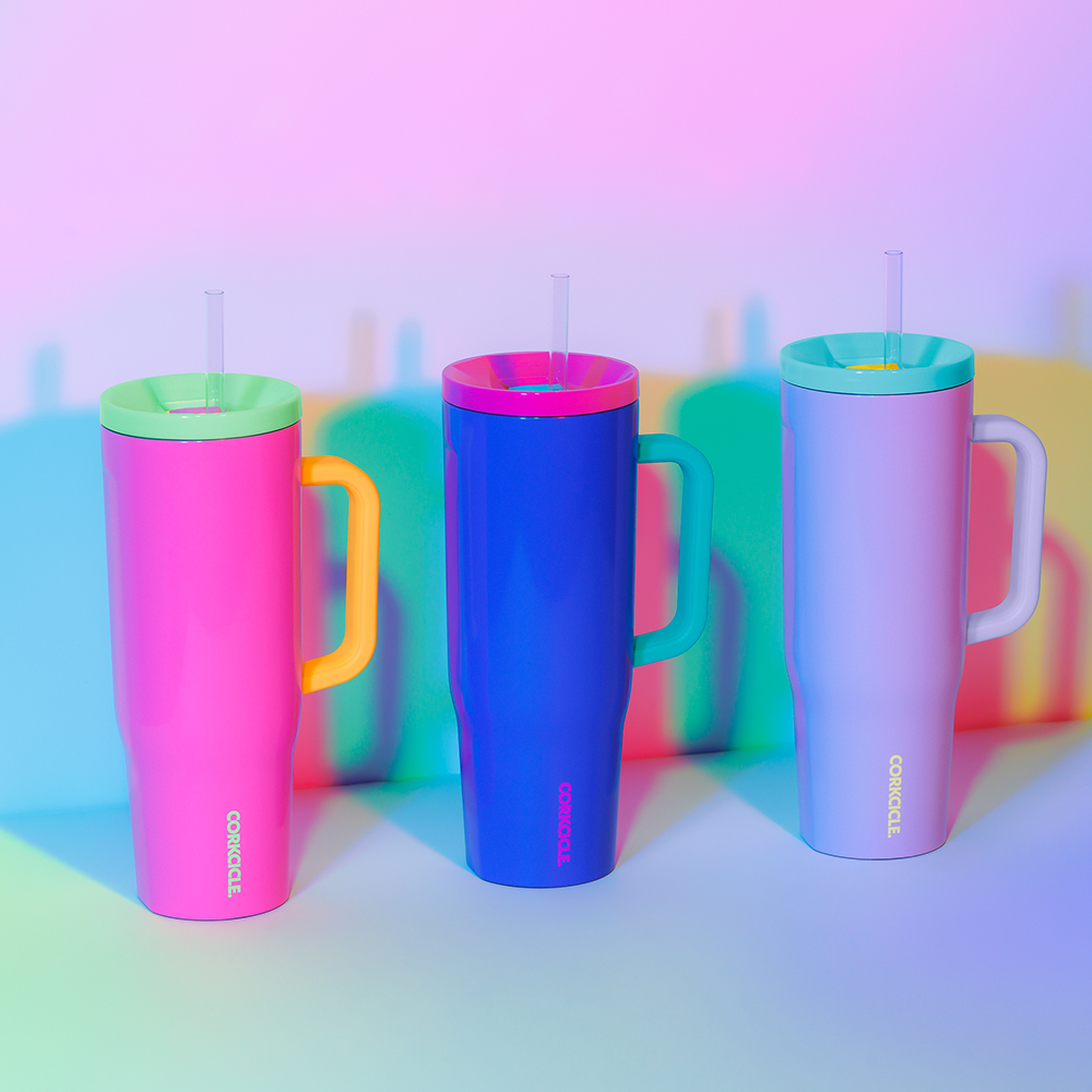 NEW Corkcicle Cruiser! This 40oz straw cup comes in these amazing