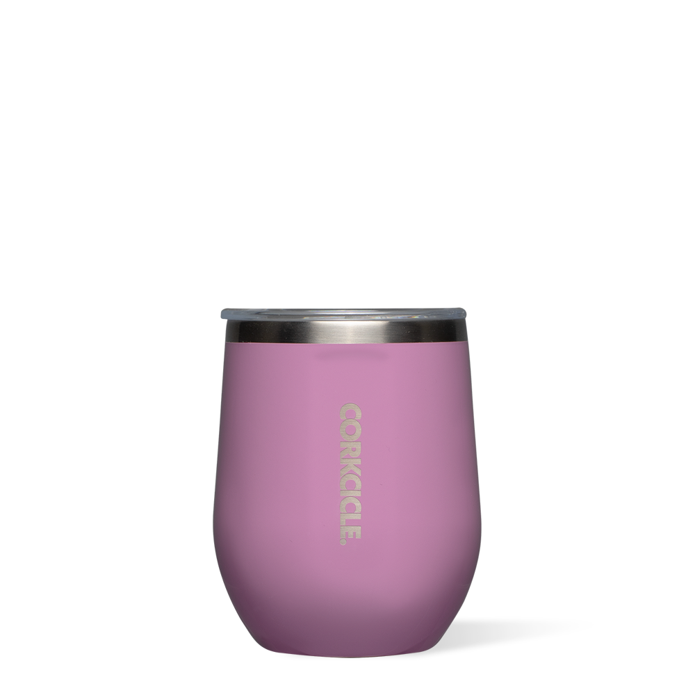 Corkcicle Rose Gold Wine Tumbler 12 oz Stainless Steel 9 Hrs Cold Pink