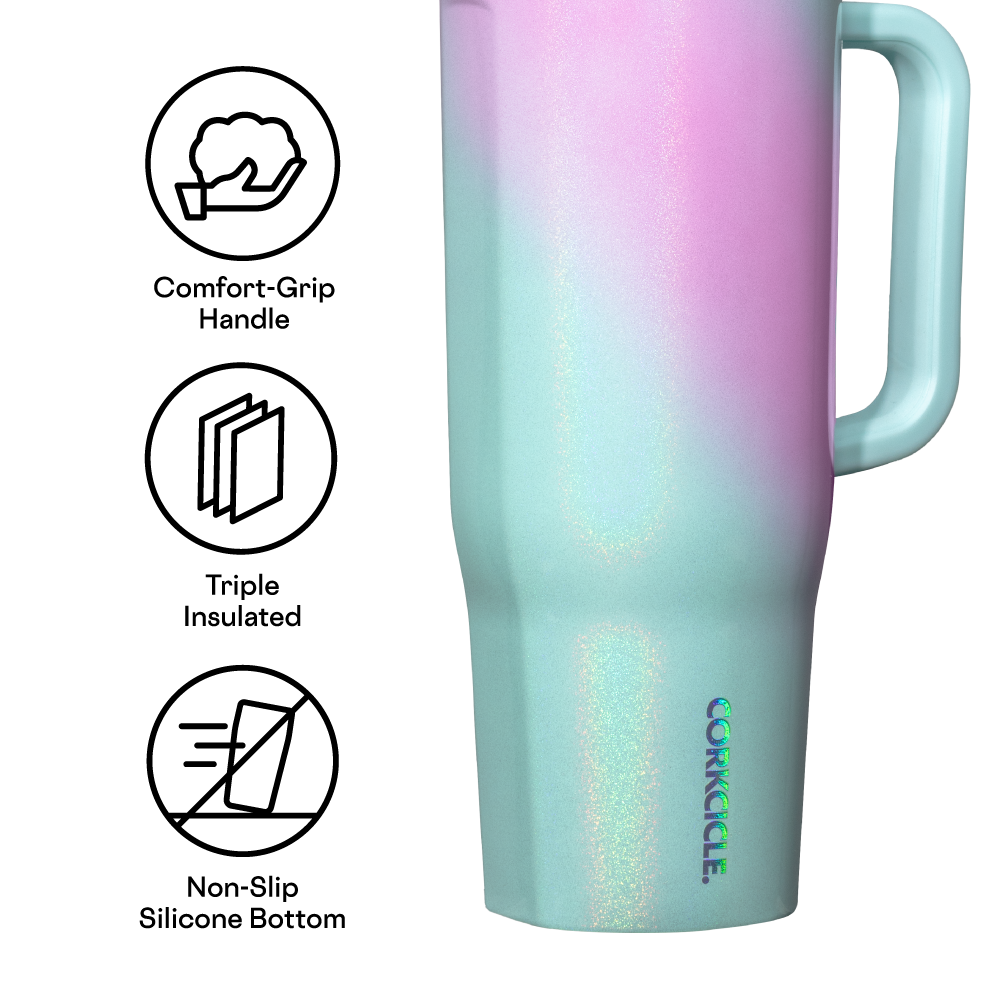 Insulated Tumbler with Handle Cruiser 40oz / Unicorn Wonderland