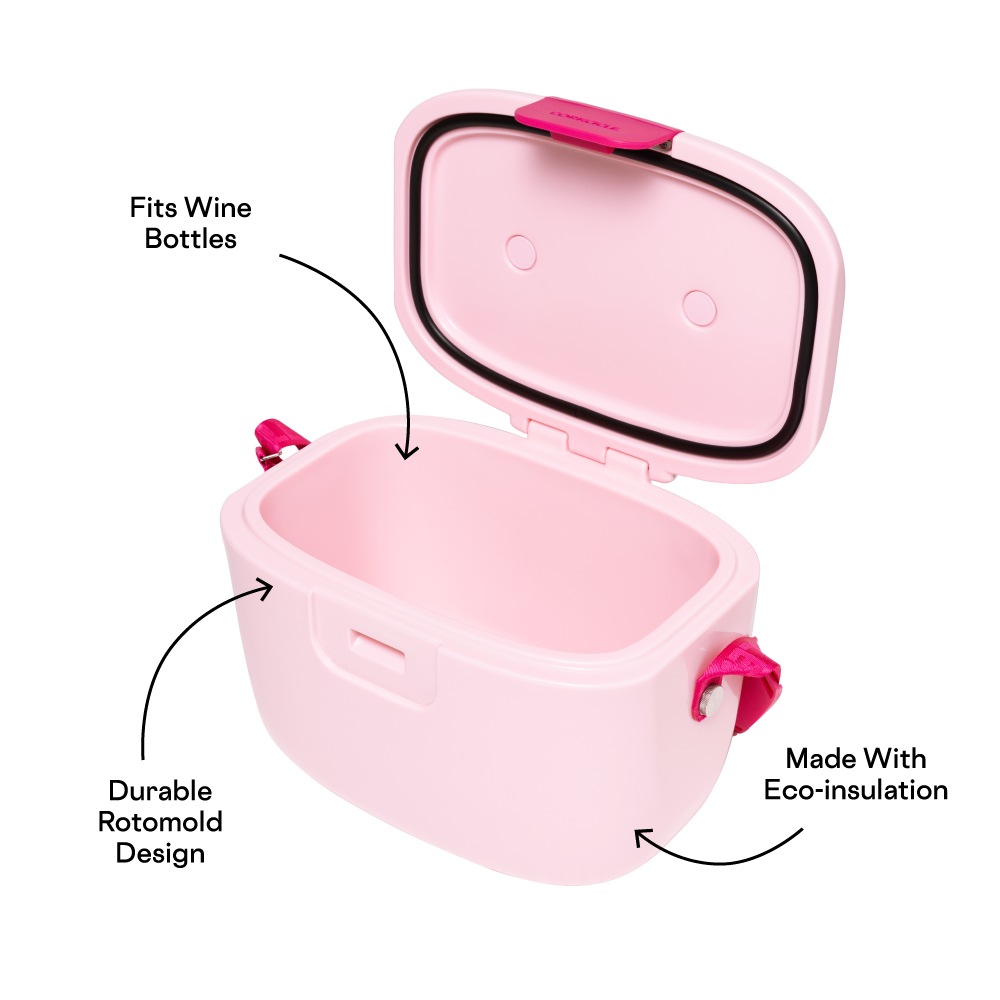 13 Quart Portable Cooler Chillpod Go Gloss Rose Quartz