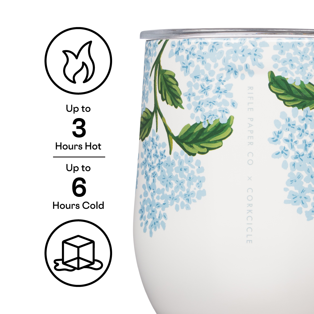 Rifle Paper Co. Corkcicle Wine Tumbler Cream Hydrangea (Copy) — Write  Impressions