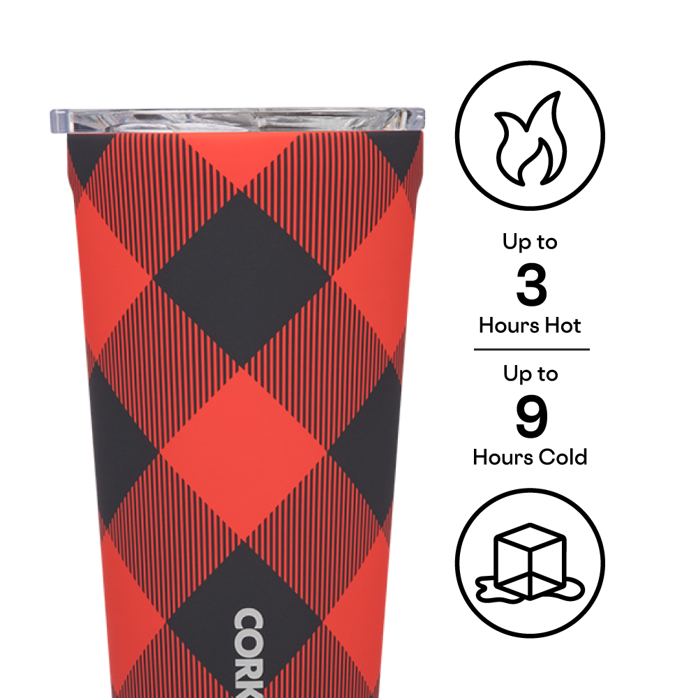Corkcicle 24 oz. Cold Cup-Buffalo Plaid Red – The Cottage Basket