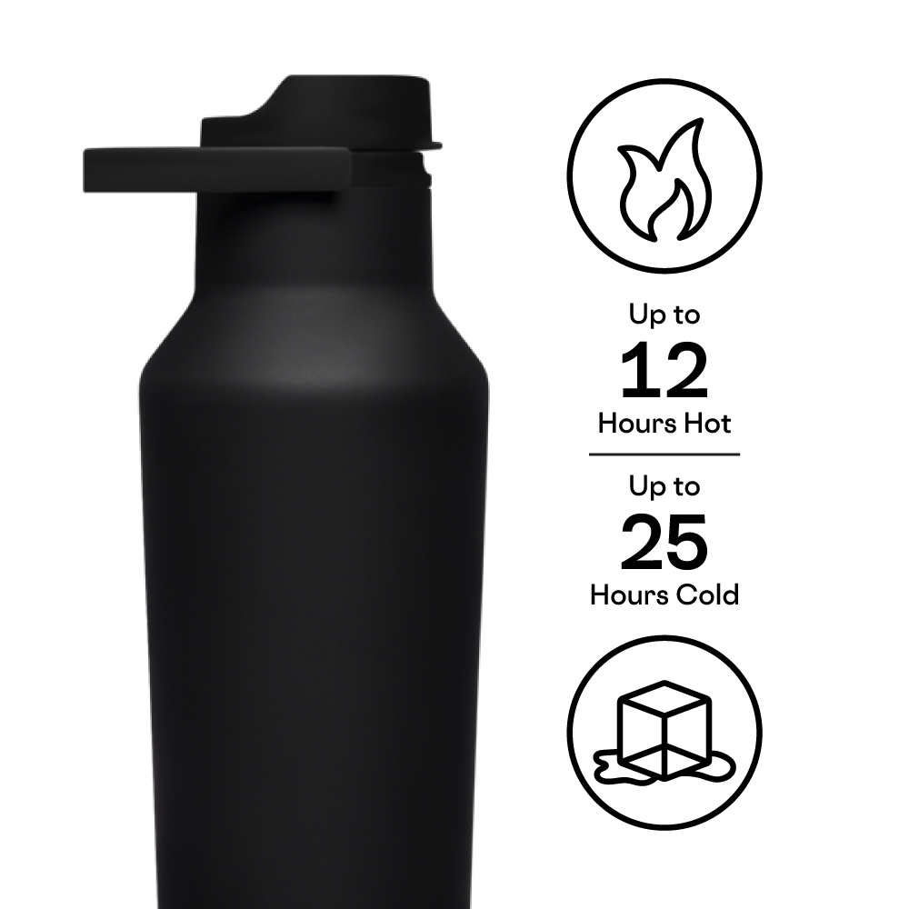 Insulated Water Bottle Series A Sport Canteen 32oz / Black