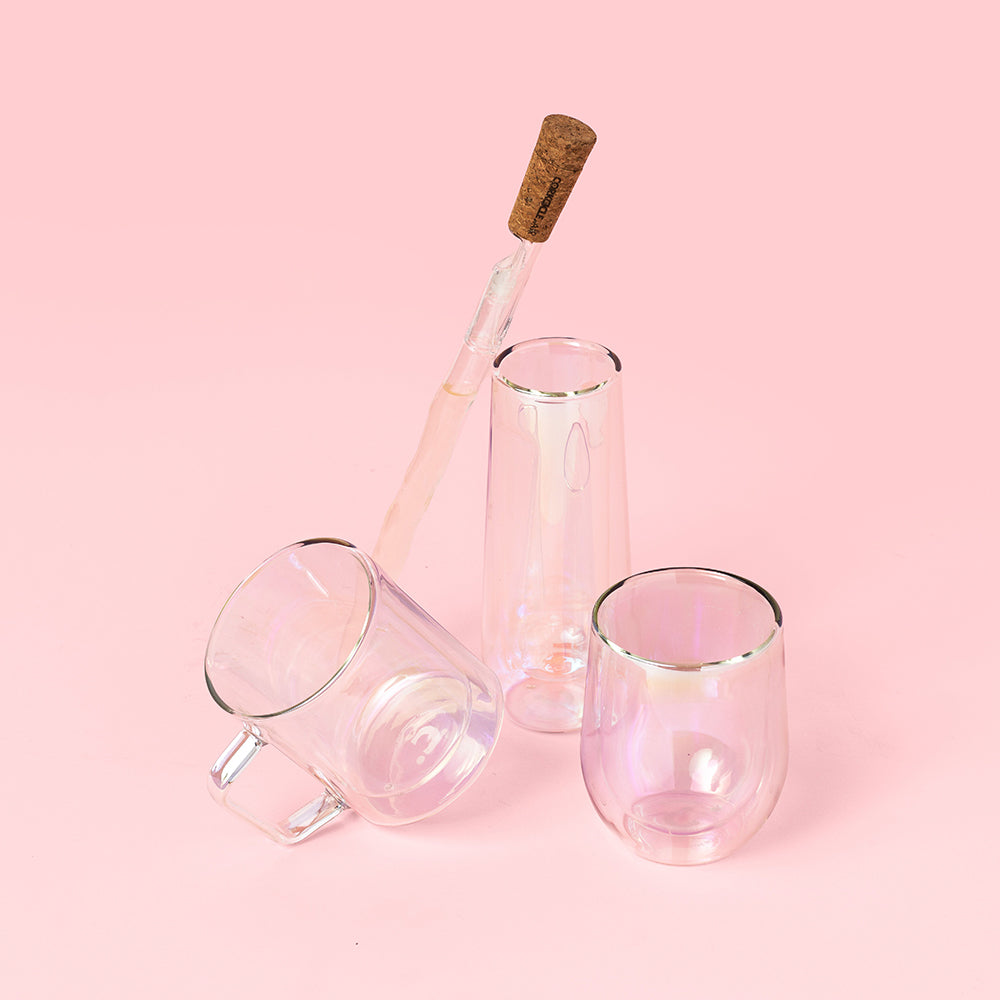 Stemless Flute Glass Set (2)