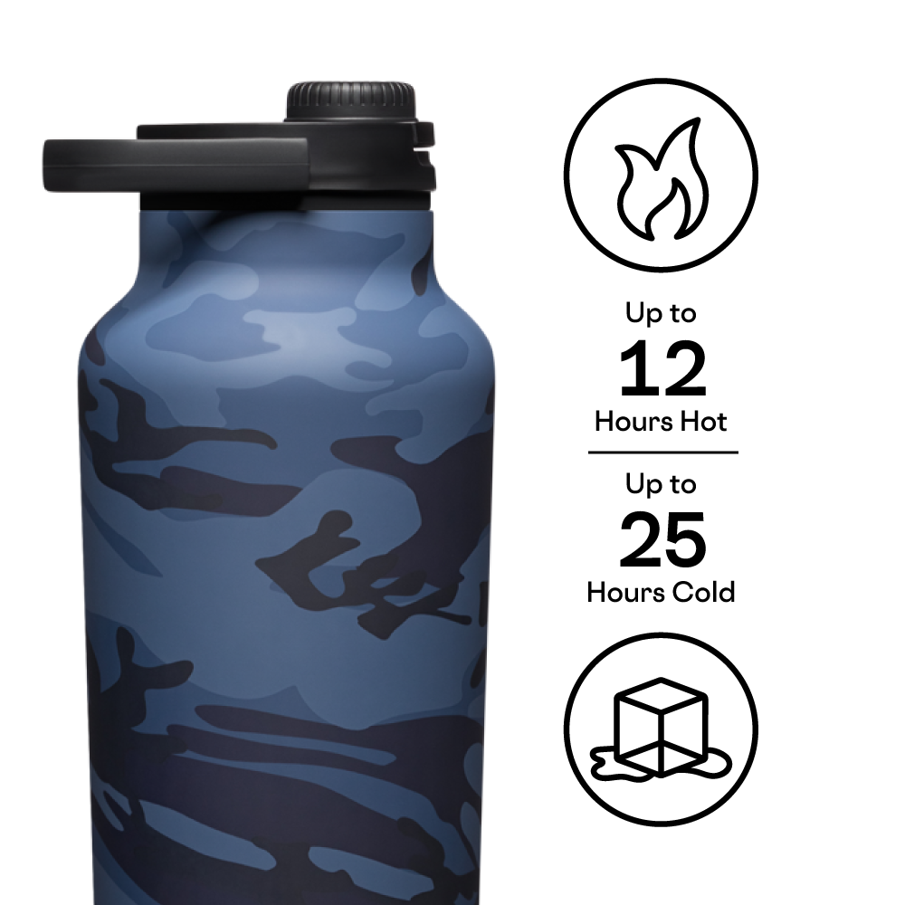 Insulated Water Bottle Series A Sport Jug 64oz / Navy Camo