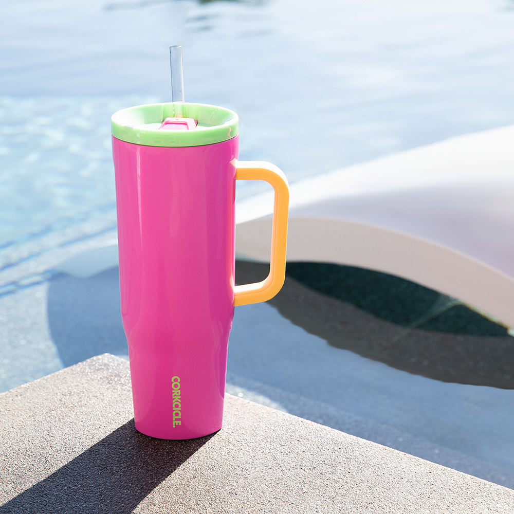 40 Oz Matte Handle Tumbler - Mauve