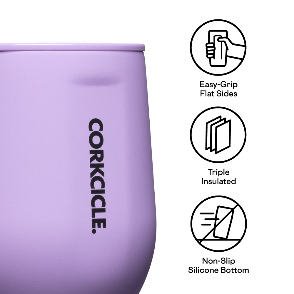 Neon Lights Stemless 12oz / Sun-Soaked Lilac