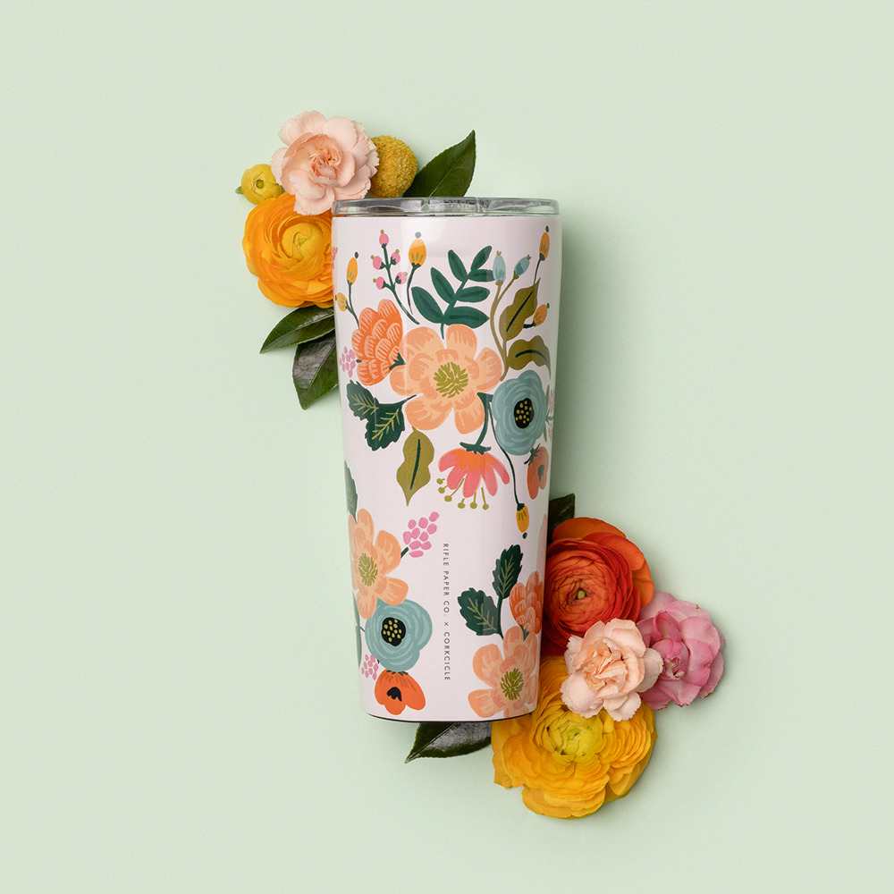 Rifle Paper Co. Tumbler 16oz / Cream Lively Floral