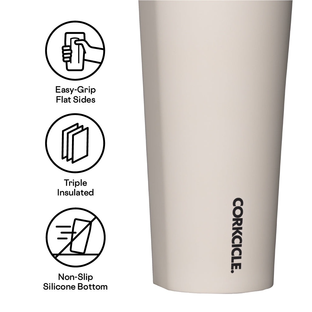Insulated Tumbler with Straw  Cold Cup 24oz / Latte